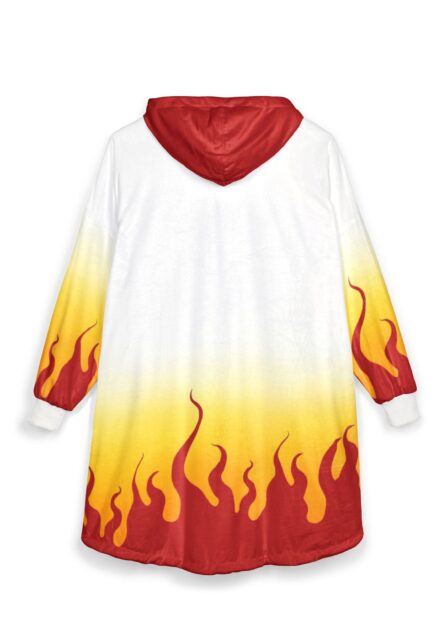 Alternative view of Flame Breath Slayer Oversized Blanket Hoodie