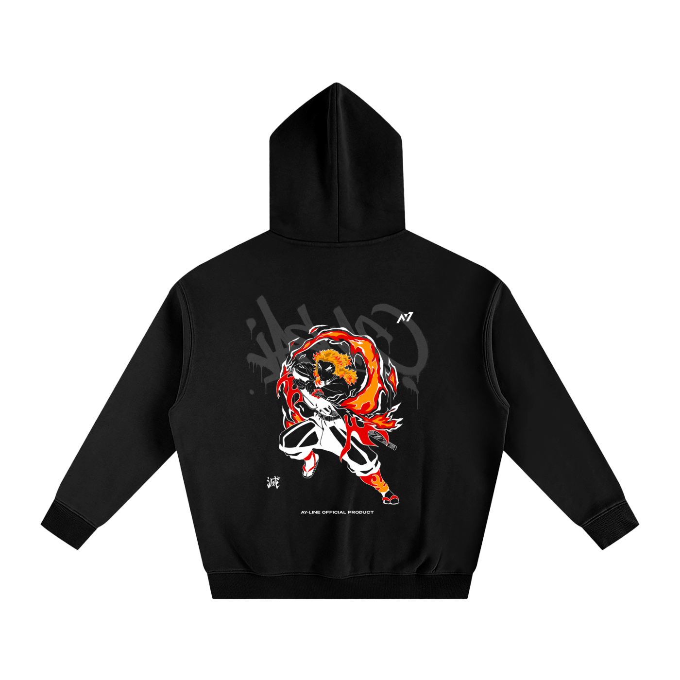 Flame Pillar Streetwear Hoodie