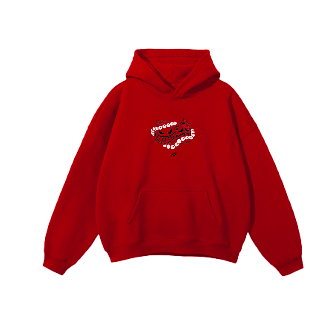Alternative view of Flame Rogue Streetwear Hoodie Red