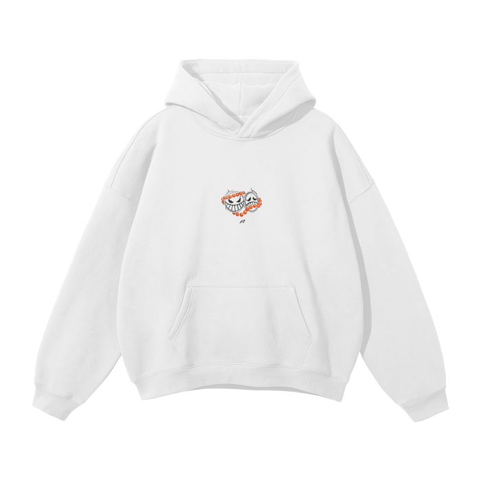 Alternative view of Flame Rogue Y2K Streetwear Hoodie White