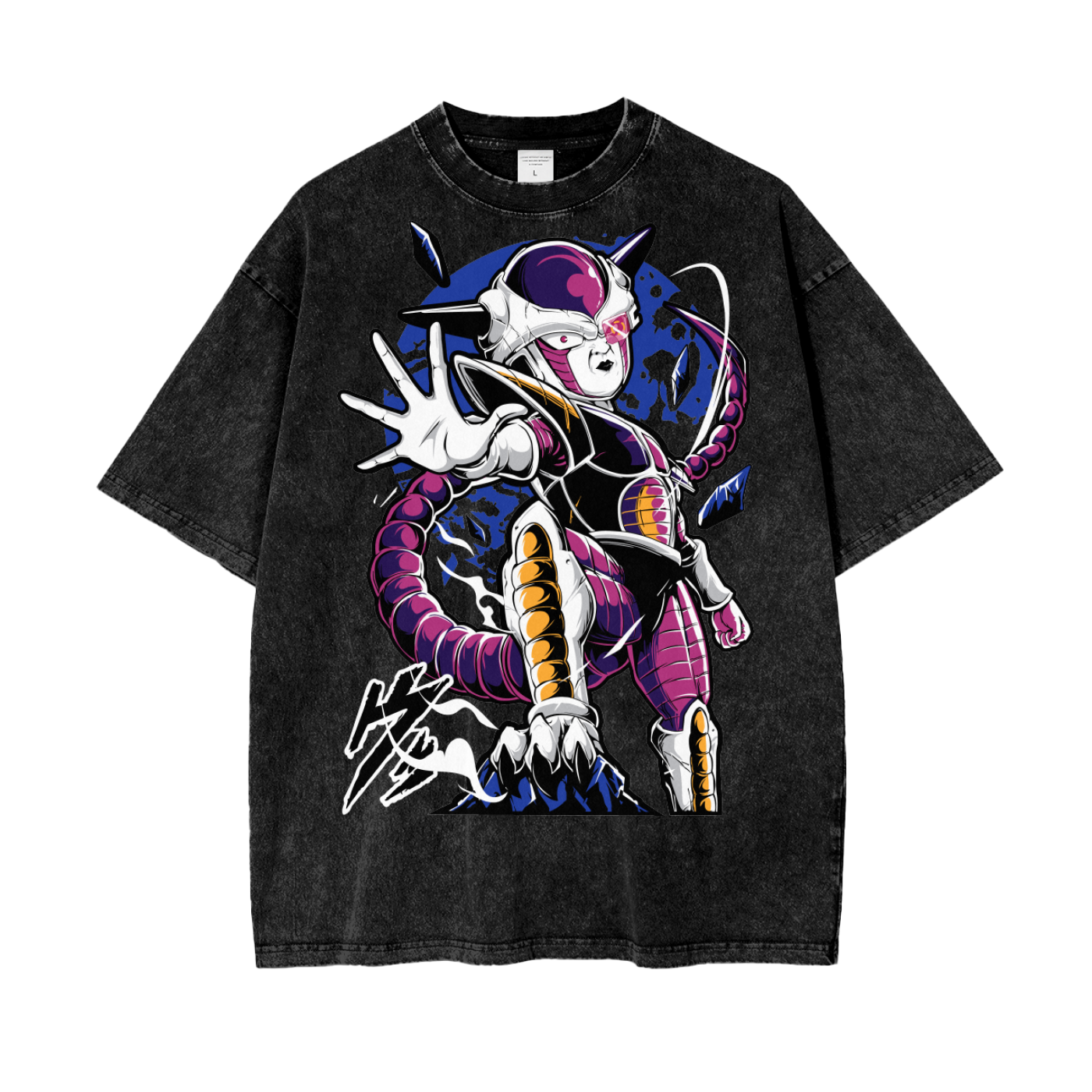 Frieza Dragonball Oversize Snow Washed T-Shirt
