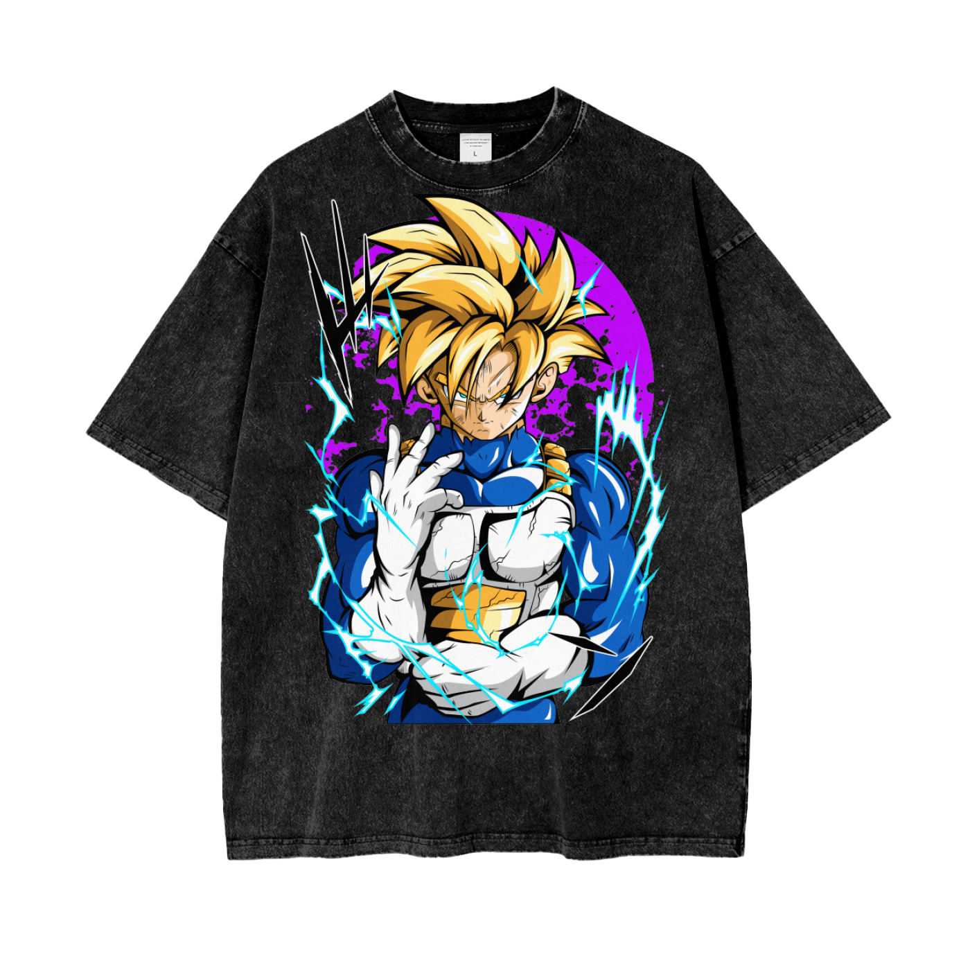 Gohan Dragonball Oversize Snow Washed T-Shirt