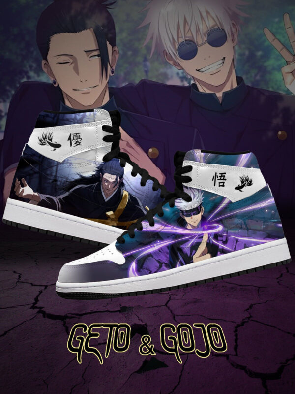 Alternative view of Gojo And Geto V.1 High-Top Custom Sneakers