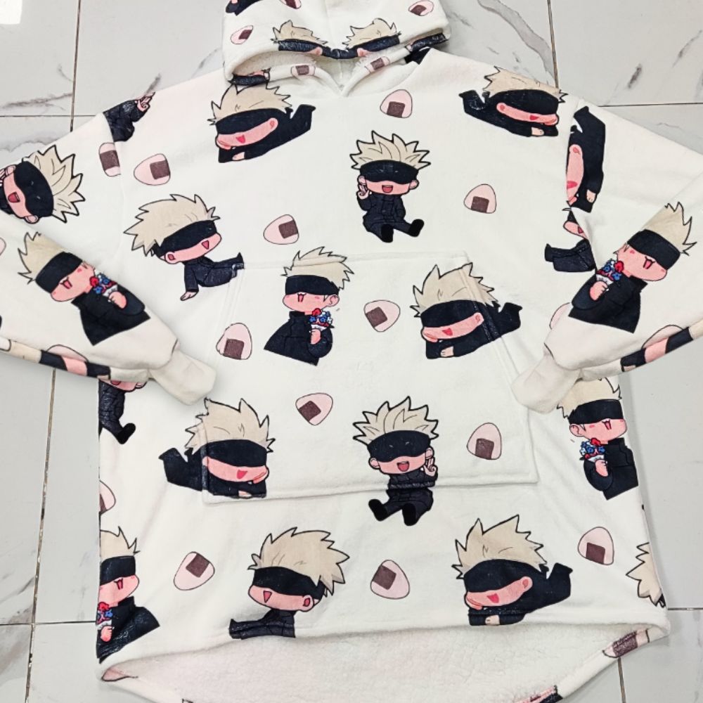 Alternative view of Gojo Hoodie Blanket