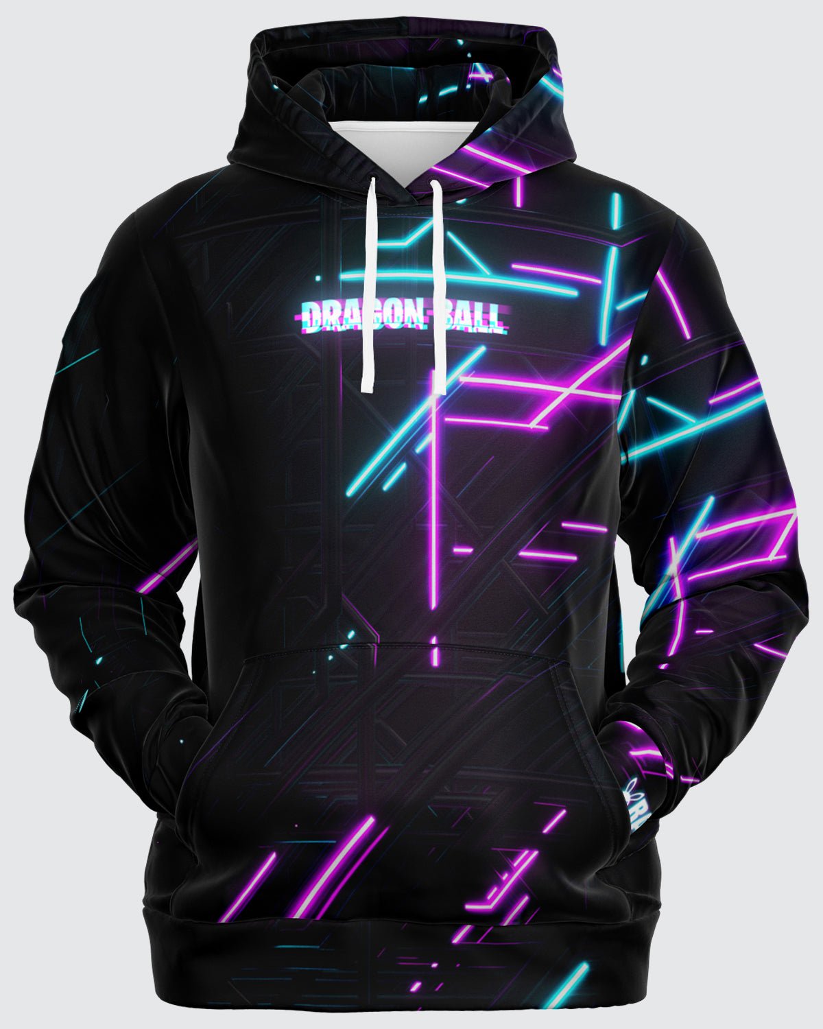 Alternative view of Goku And Vegeta Neon Hoodie • Dragon Ball