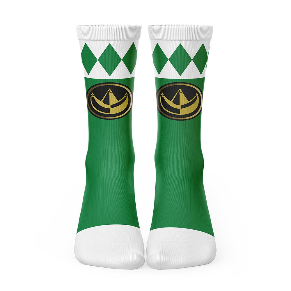 Green Ranger Mighty Morphin Power Rangers Socks