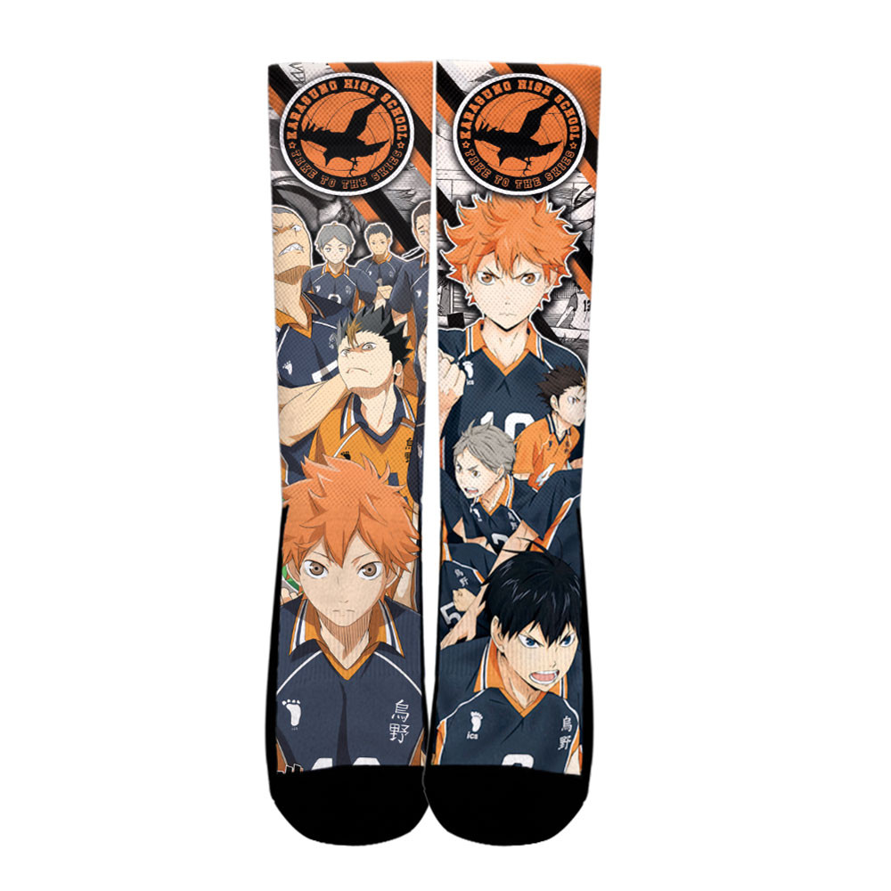 Haikyuu Karasuno Team Custom Anime Socks For Anime Fans
