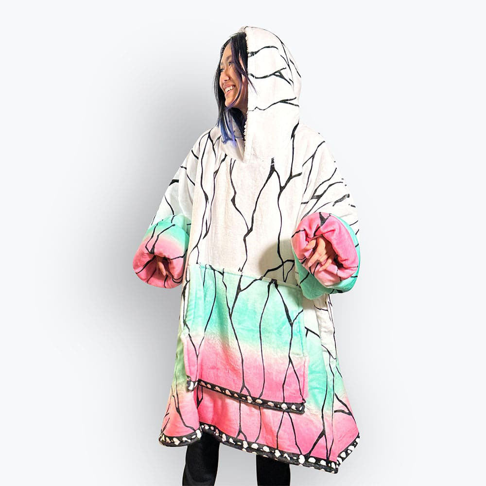 Alternative view of Insect Pillar Shinobu Classic Blanket Hoodie