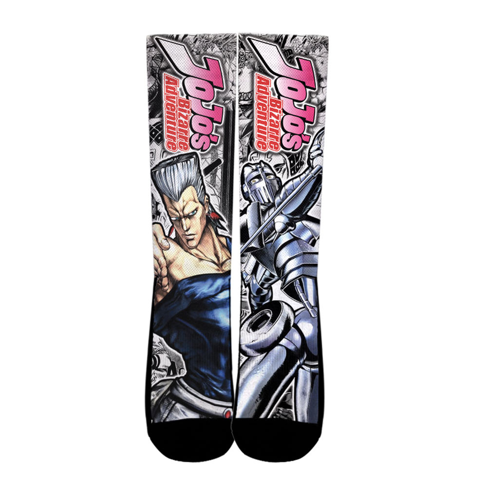 Jean-Pierre Polnareff Socks Jojoâ€™S Bizarre Adventure Custom Anime Socks