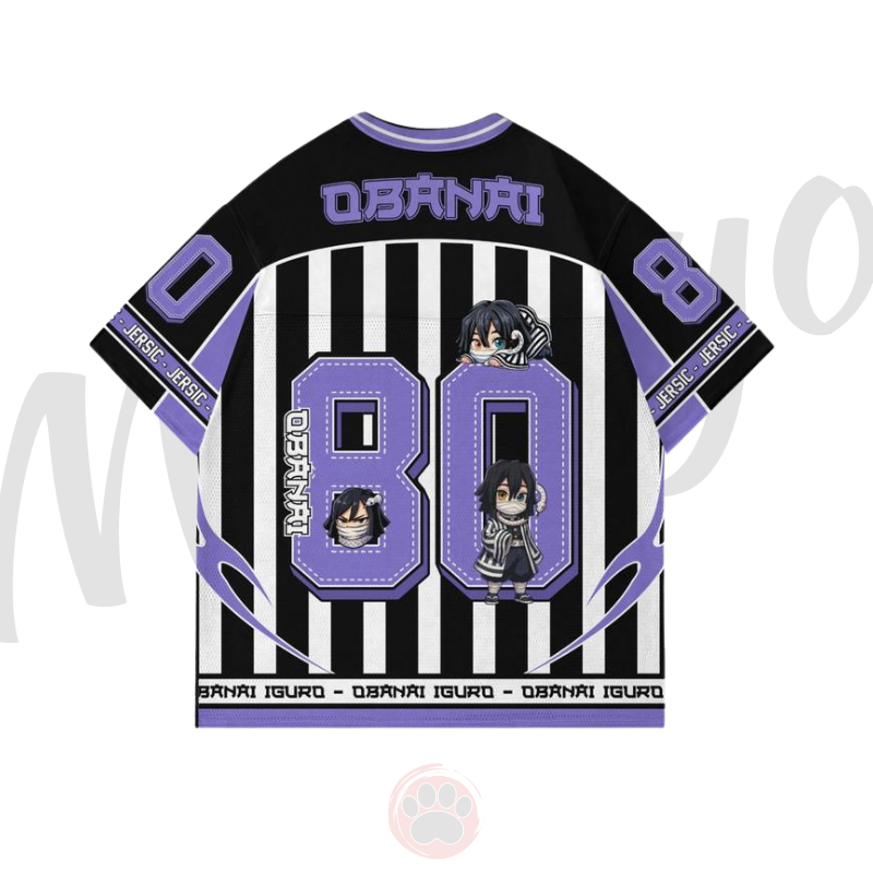 Alternative view of Jersey Demon Slayer Obanai Kimetsu