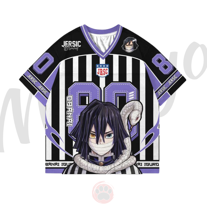 Jersey Demon Slayer Obanai Kimetsu