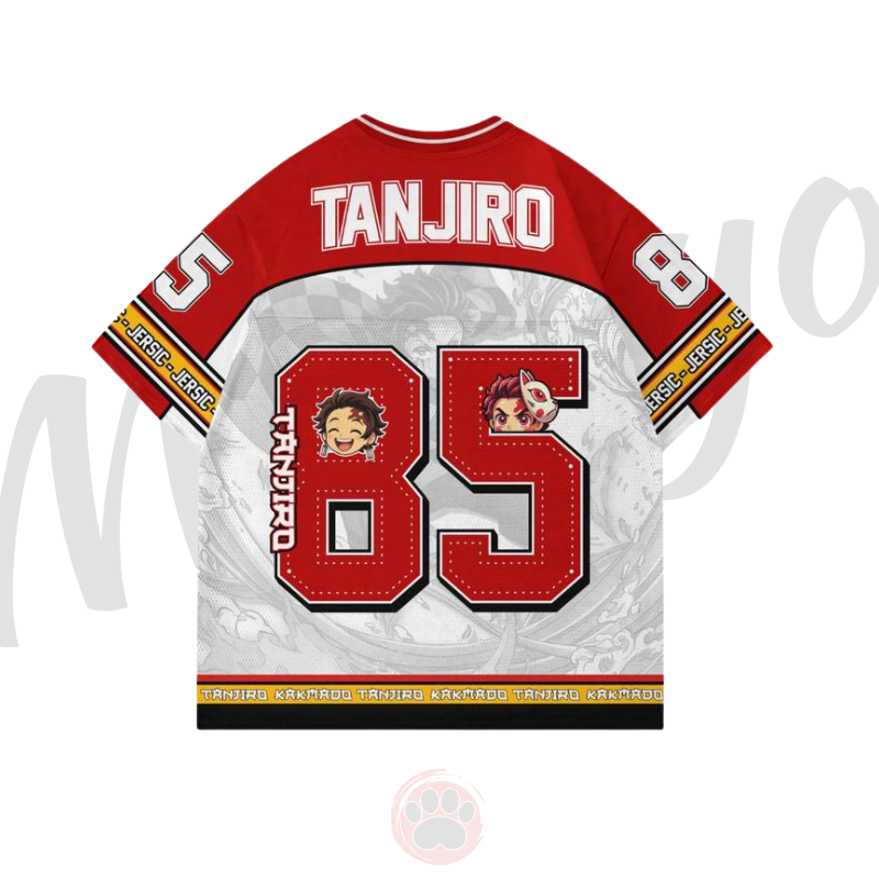 Alternative view of Jersey Demon Slayer Tanjiro