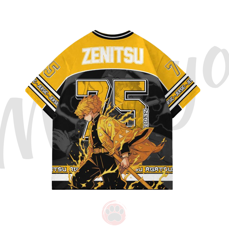 Alternative view of Jersey Demon Slayer Zenitsu