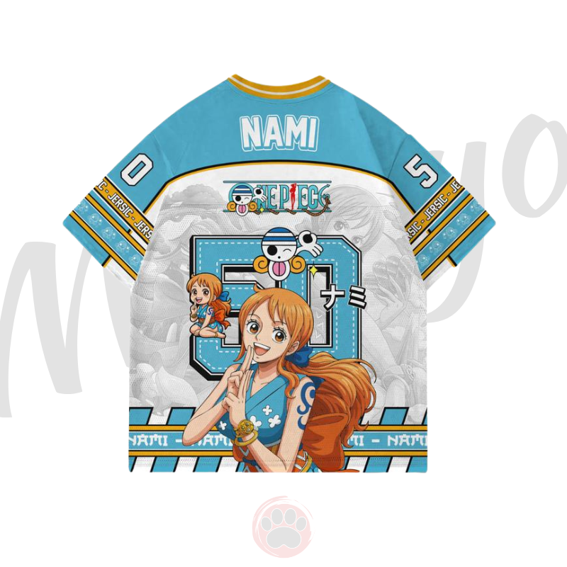 Alternative view of Jersey One Piece Nami Anime