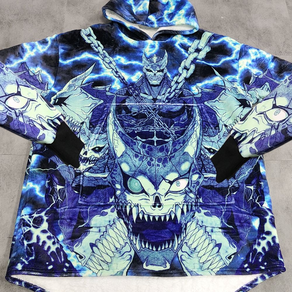 Alternative view of Kaiju Hoodie Blanket