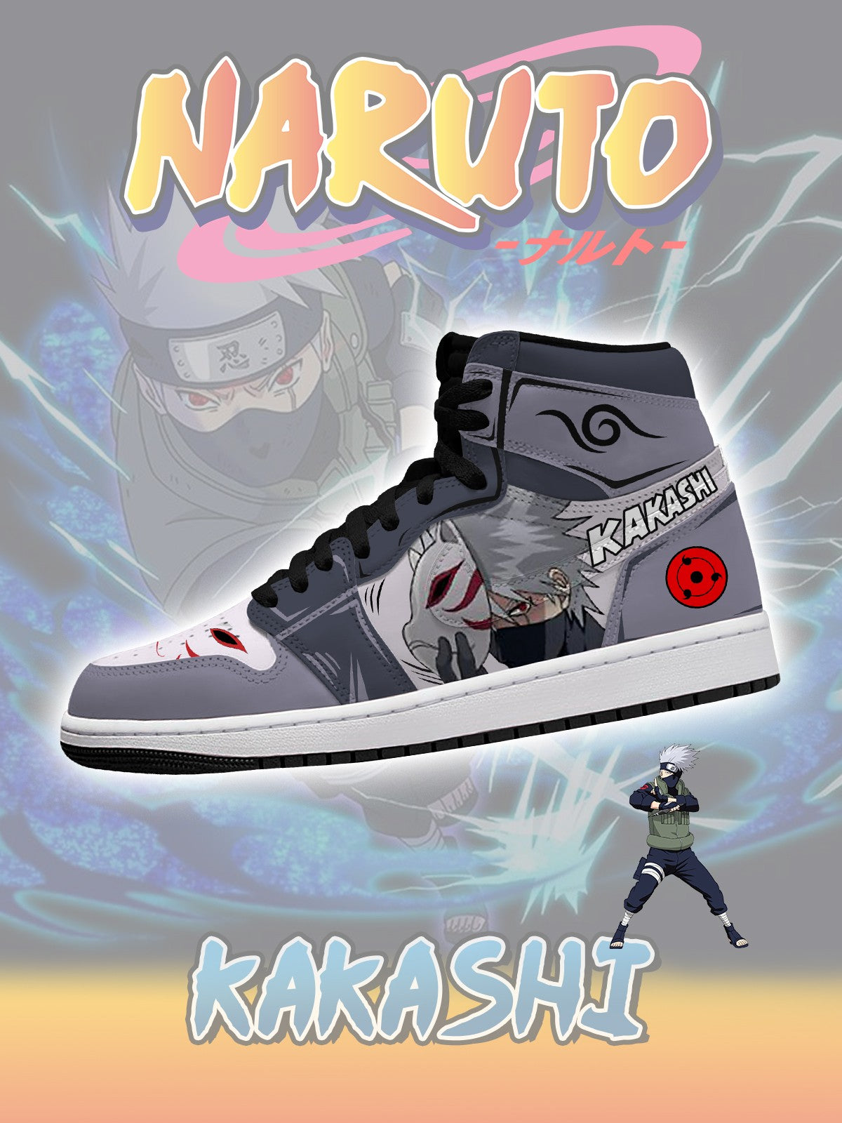 Kakashi V.3 High-Top Custom Sneakers