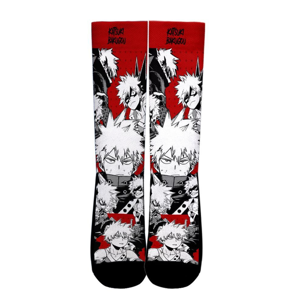 Katsuki Bakugou Socks My Hero Academia Anime Socks Mixed Manga