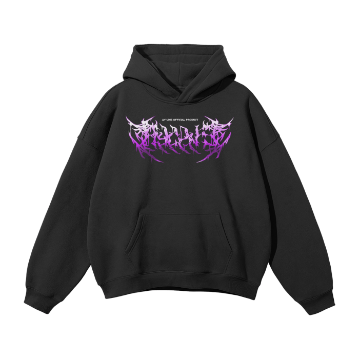 Alternative view of King Of Curses Streetwear Hoodie Black