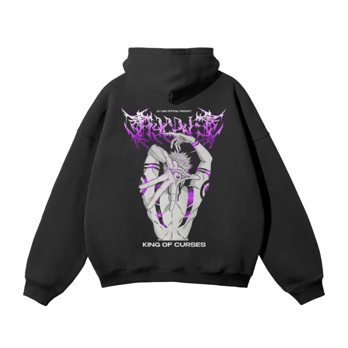 King Of Curses Streetwear Hoodie Black
