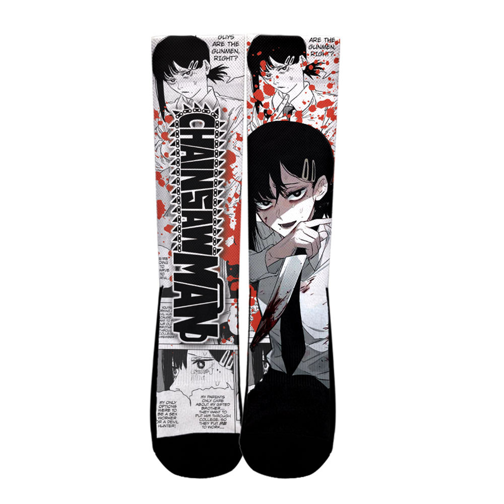 Kobeni Higashiyama Socks Chainsaw Man Custom Anime Socks