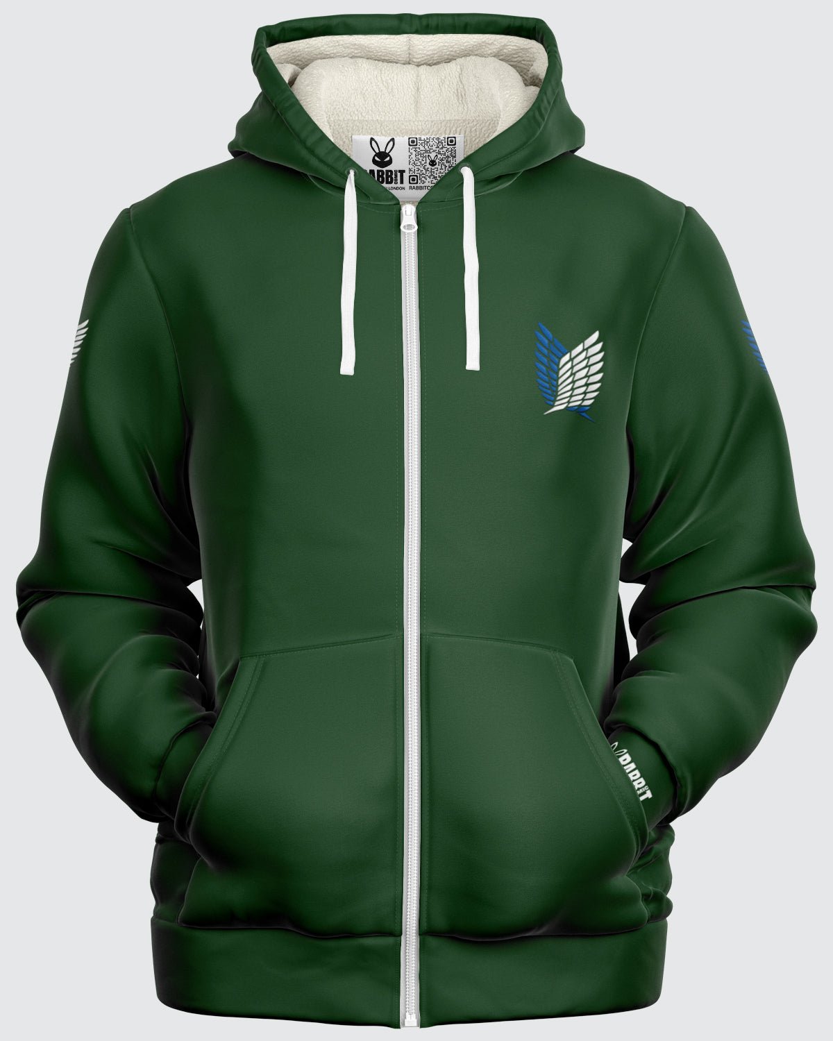 Alternative view of Levi Ackerman Microfleece Zip Hoodie • Attack On Titan
