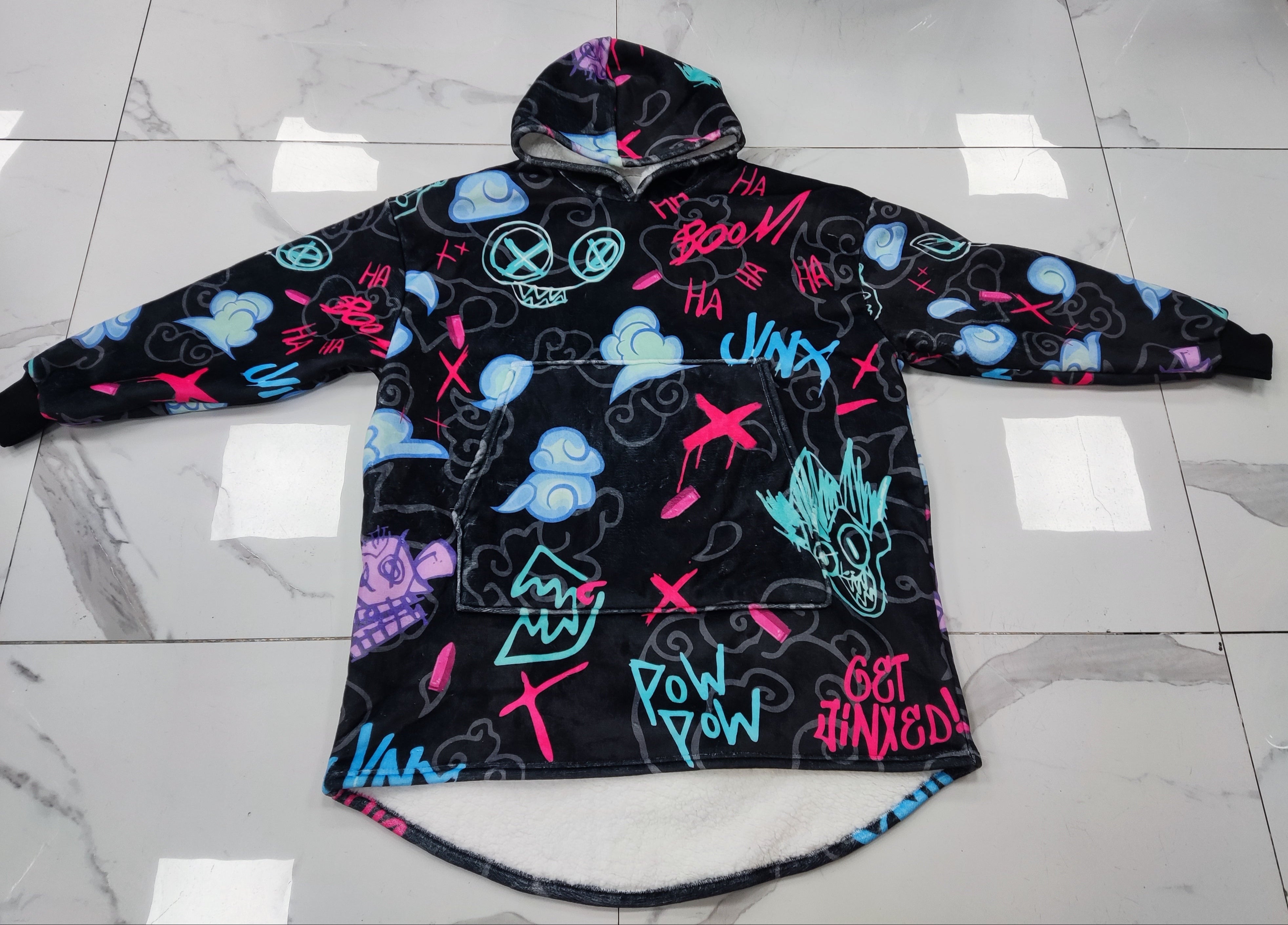 Alternative view of Loose Cannon Hoodie Blanket