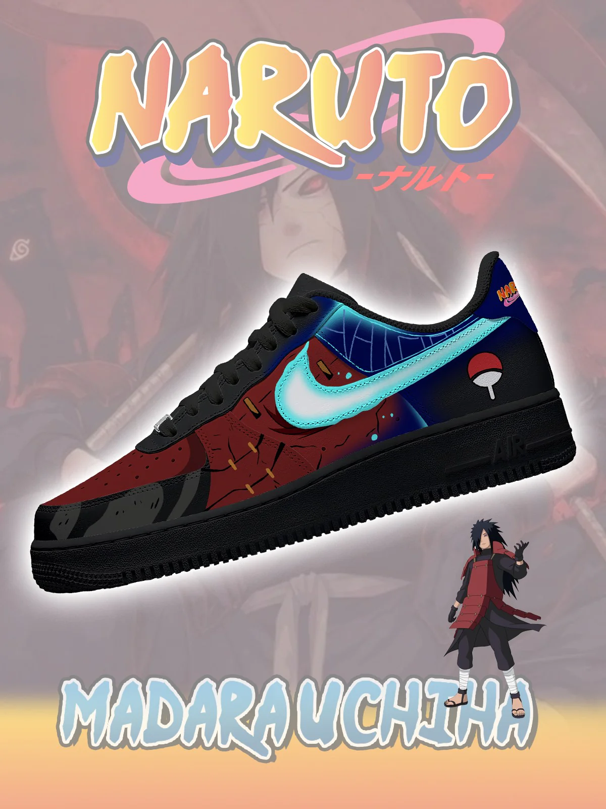 Madara Uchiha V.1 Custom Sneakers