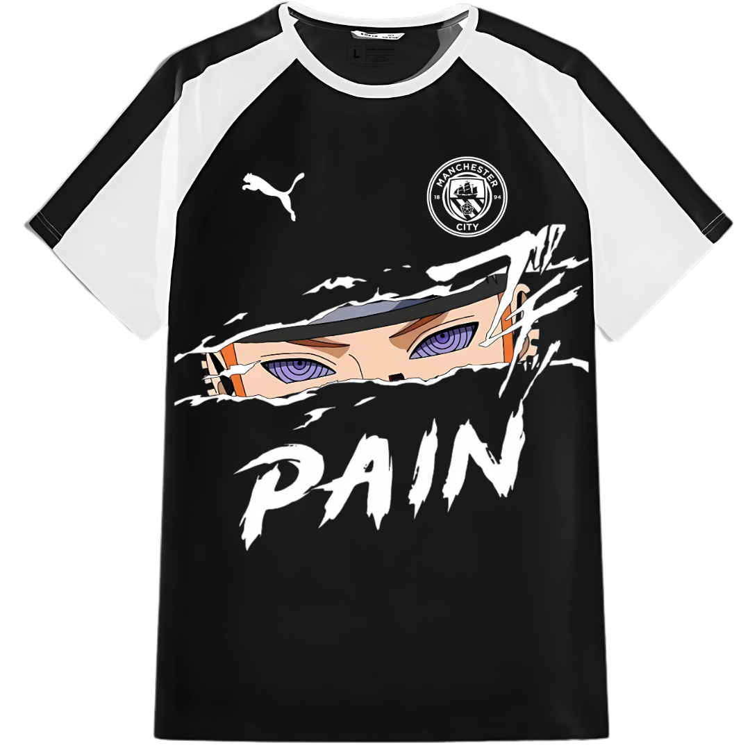 Manchester City Pain" Anime Custom Jersey Â€“ Premium Fabric"