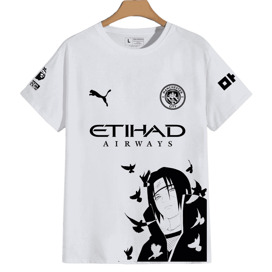 Manchester City X Itachi Uchiha Crows Of Destiny" Limited Edition Jersey"