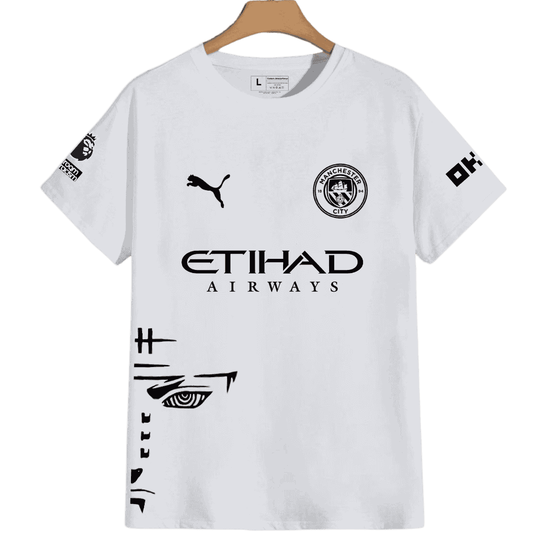 Manchester City X Naruto, Pain Custom White Jersey
