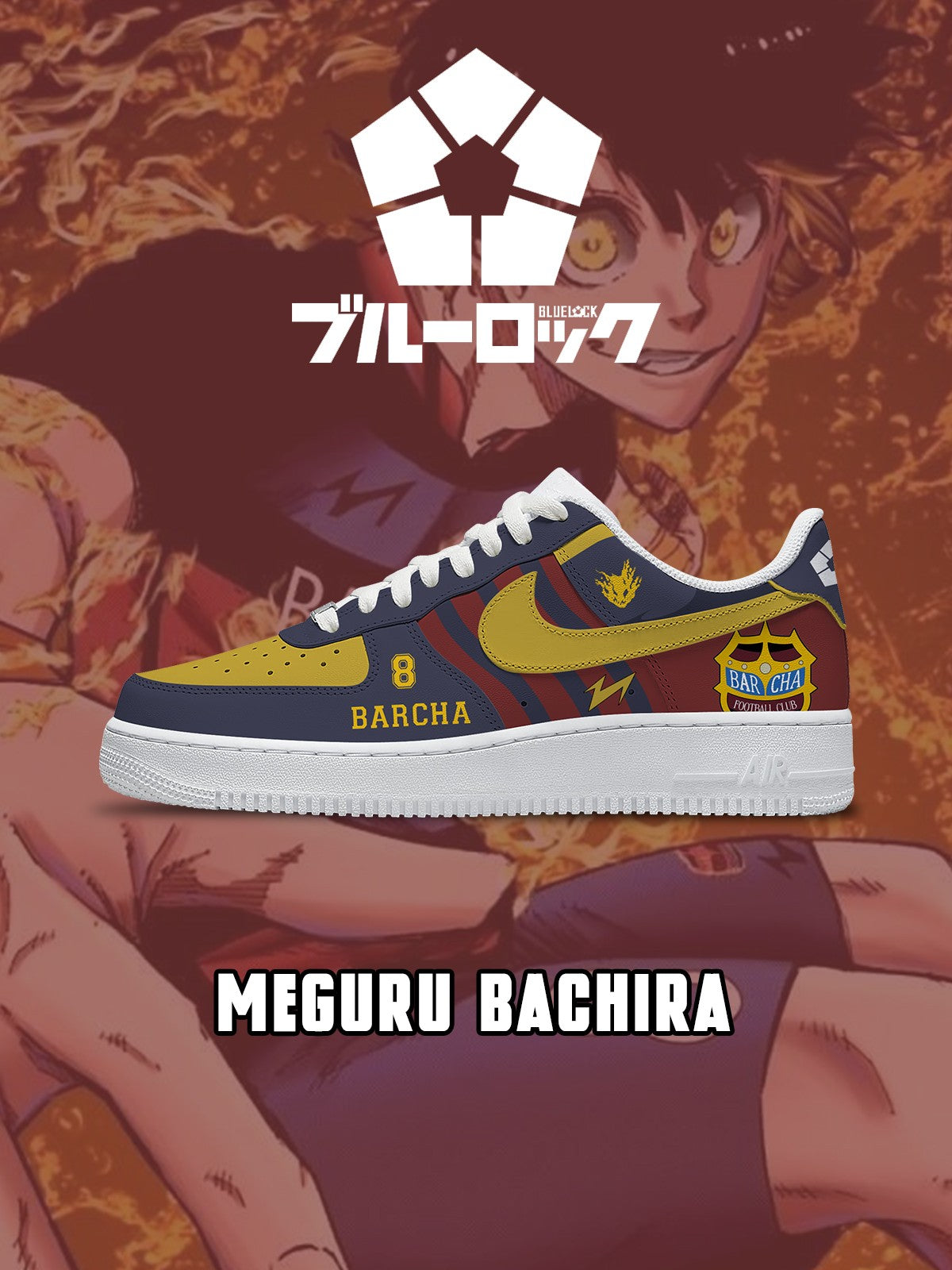 Meguru Bachira V.2 Custom Sneakers