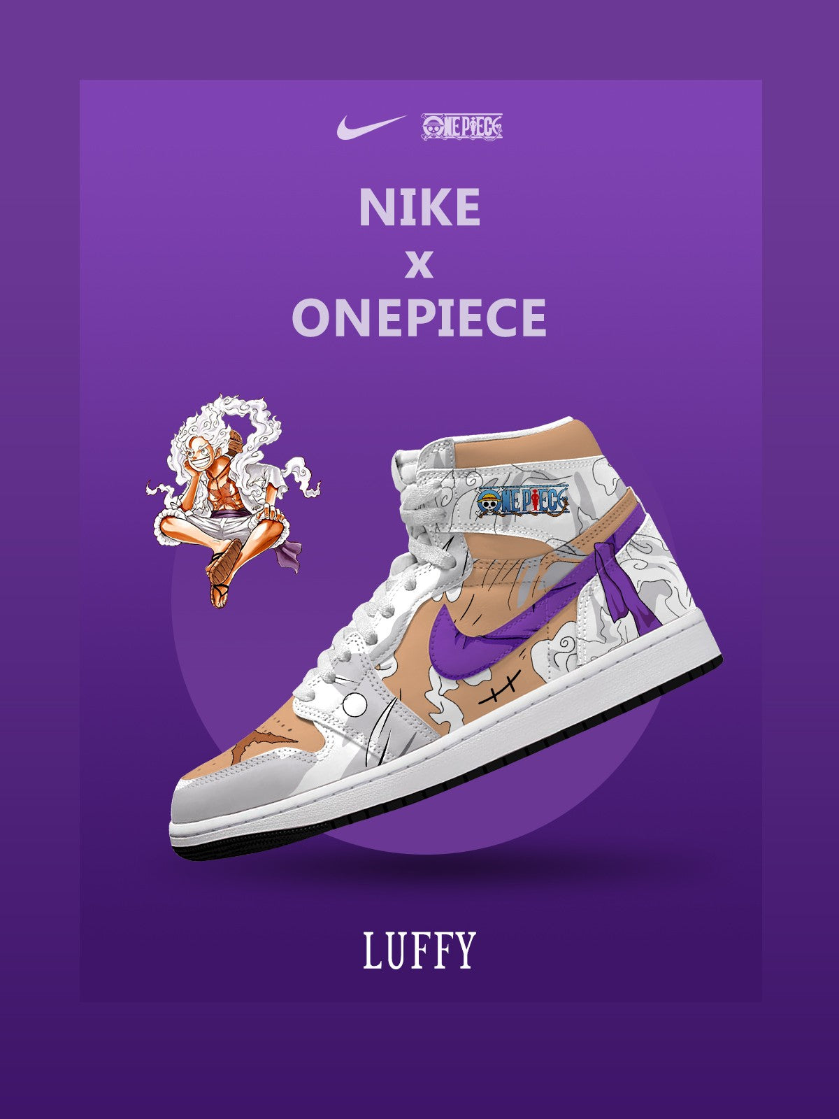 Monkey D. Luffy V.6 High-Top Custom Sneakers