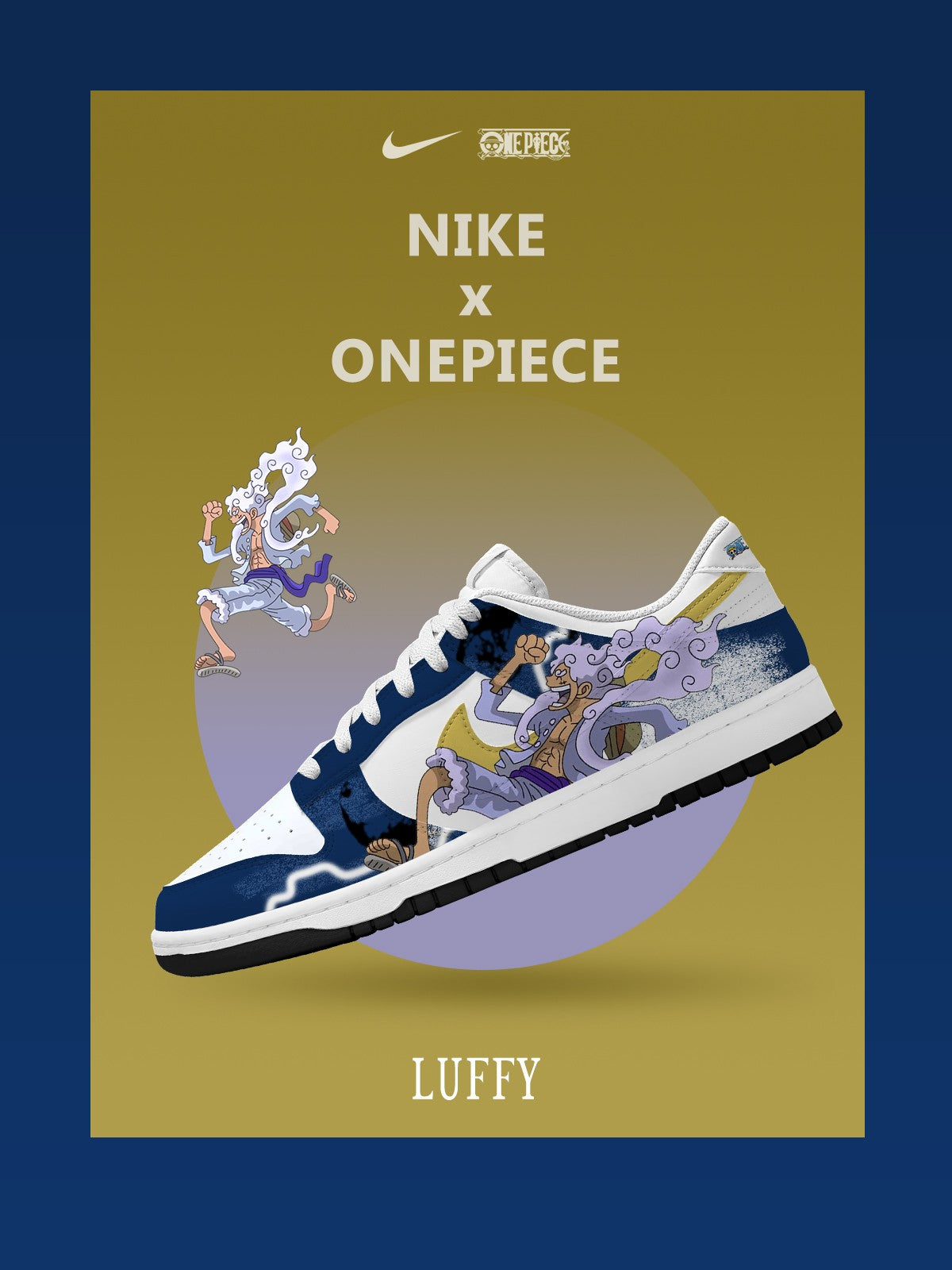 Monkey D. Luffy V.9 Custom Court-Low Sneakers