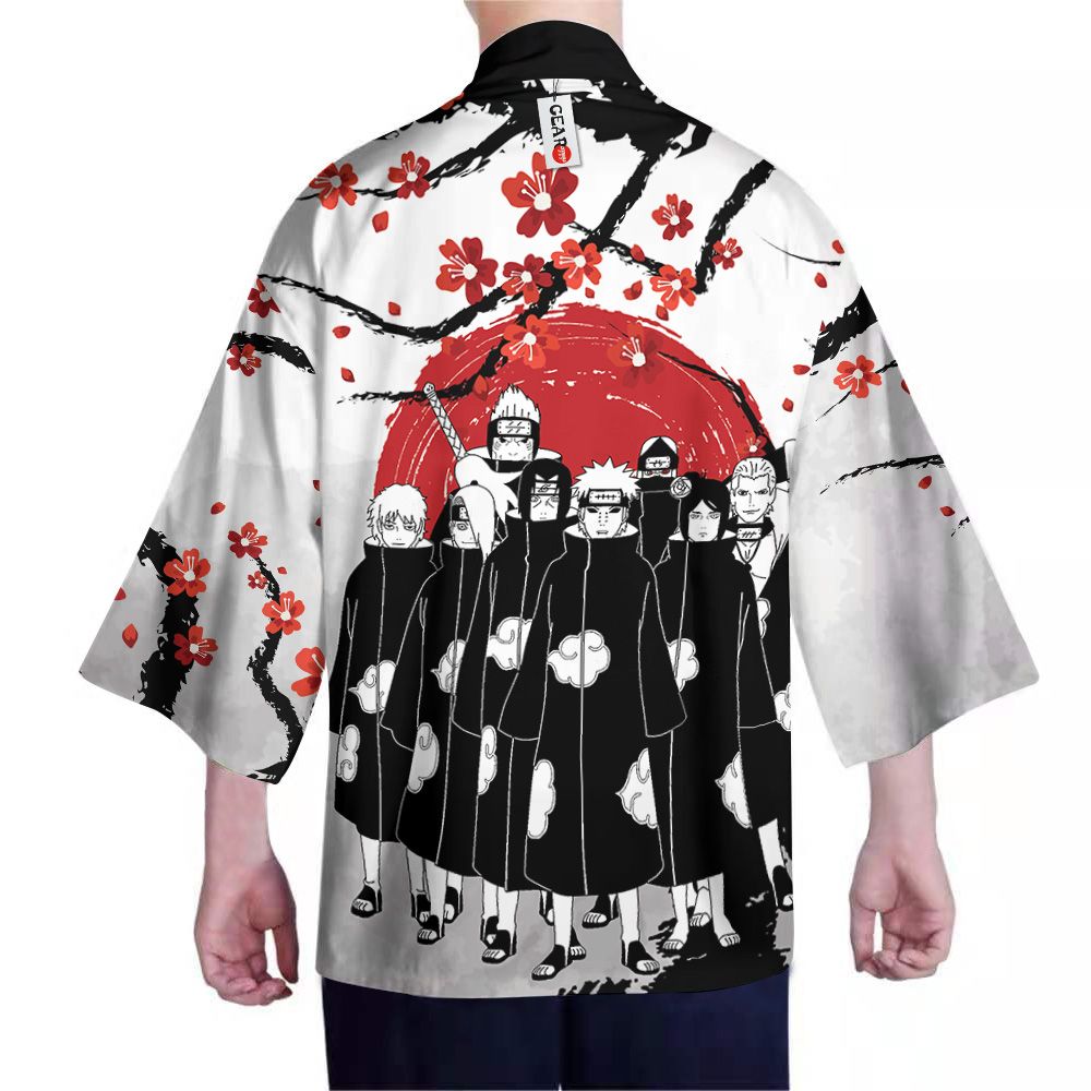 Alternative view of Naruto Kimono - Akatsuki Kimono Custom Japan Style Clothes Got1308