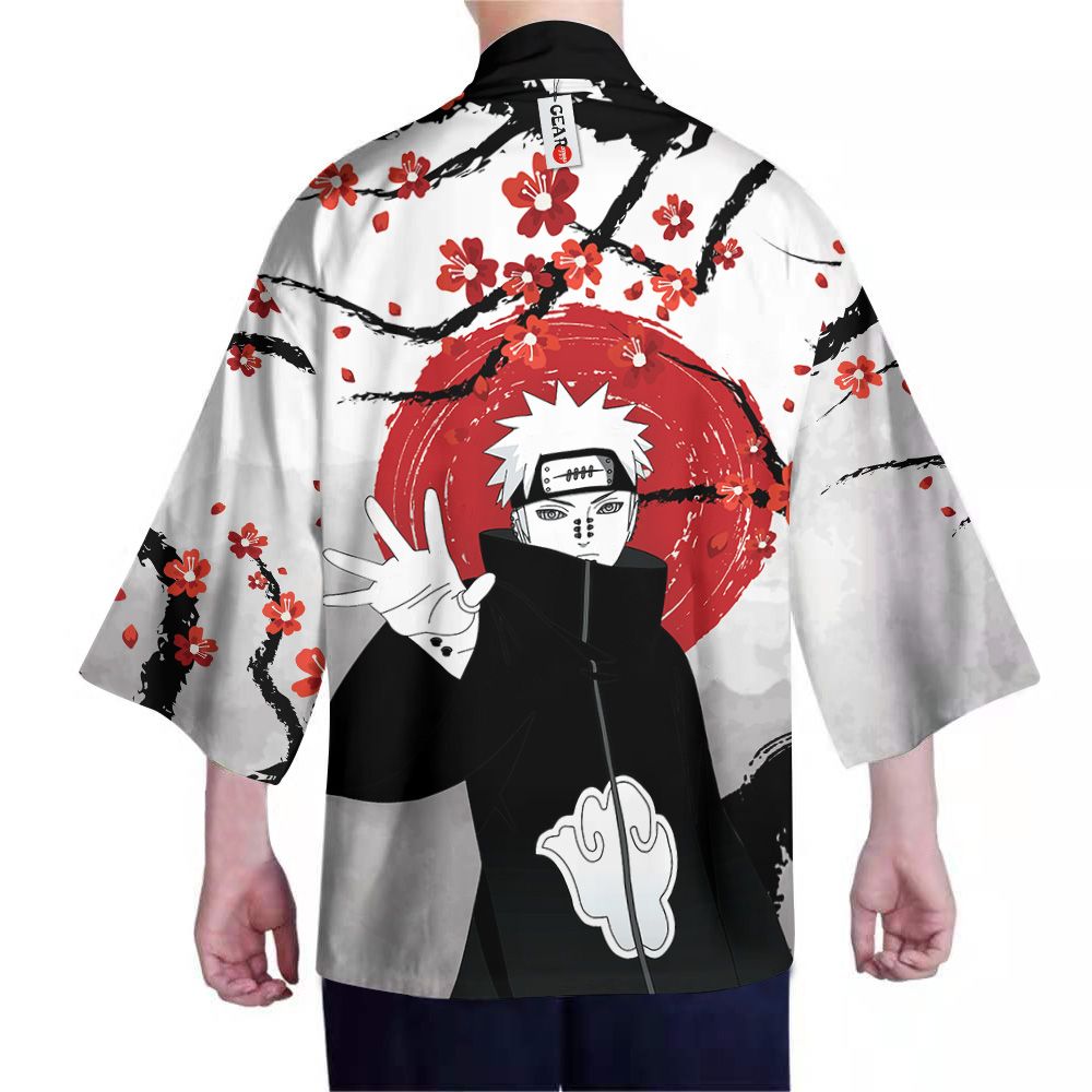 Alternative view of Naruto Kimono - Akatsuki Pain Kimono Custom Japan Style Clothes Got1308
