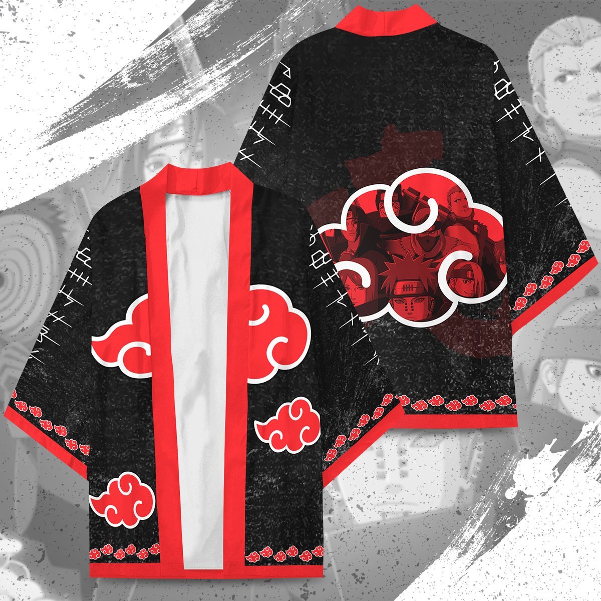 Alternative view of Naruto Kimono - Akatsuki Warriors Kimono Fdm3107