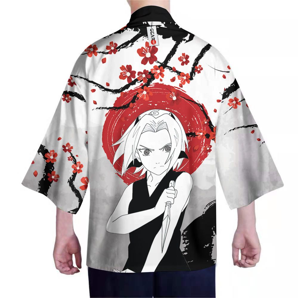 Alternative view of Naruto Kimono - Haruno Sakura Kimono Custom Cherry Blossom Clothes Got1308