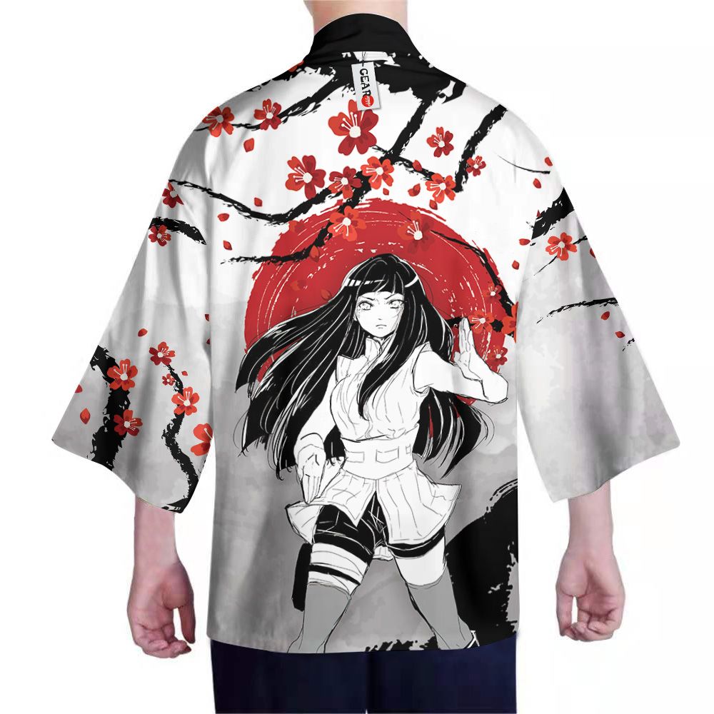 Alternative view of Naruto Kimono - Hinata Hyuga Kimono Custom Japan Style Clothes Got1308
