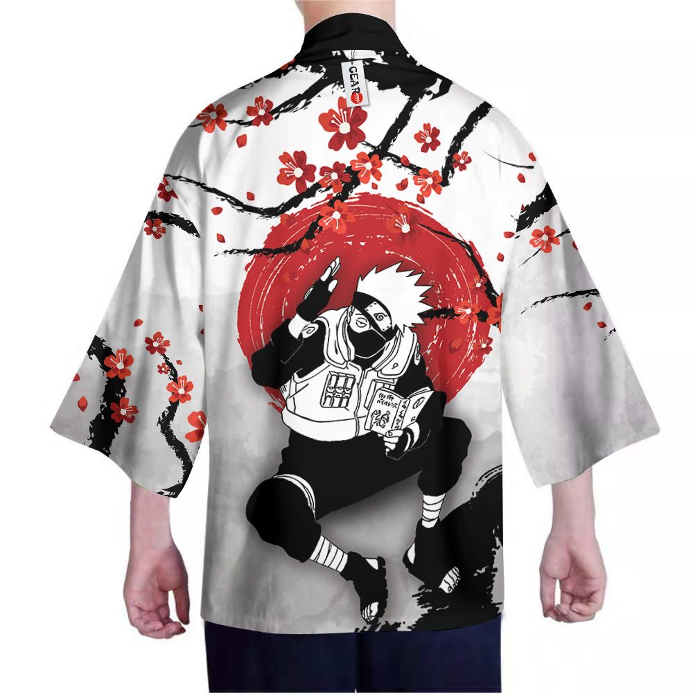 Alternative view of Naruto Kimono - Kakashi Kimono Custom Japan Style Clothes Got1308