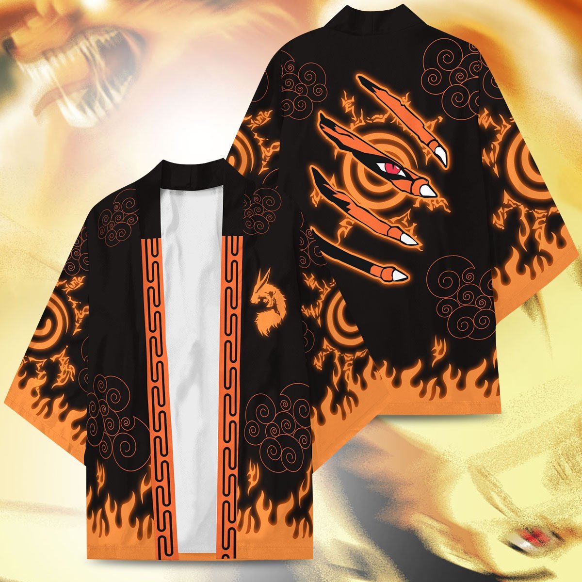 Alternative view of Naruto Kimono - Kurama Mark Kimono Fdm3107