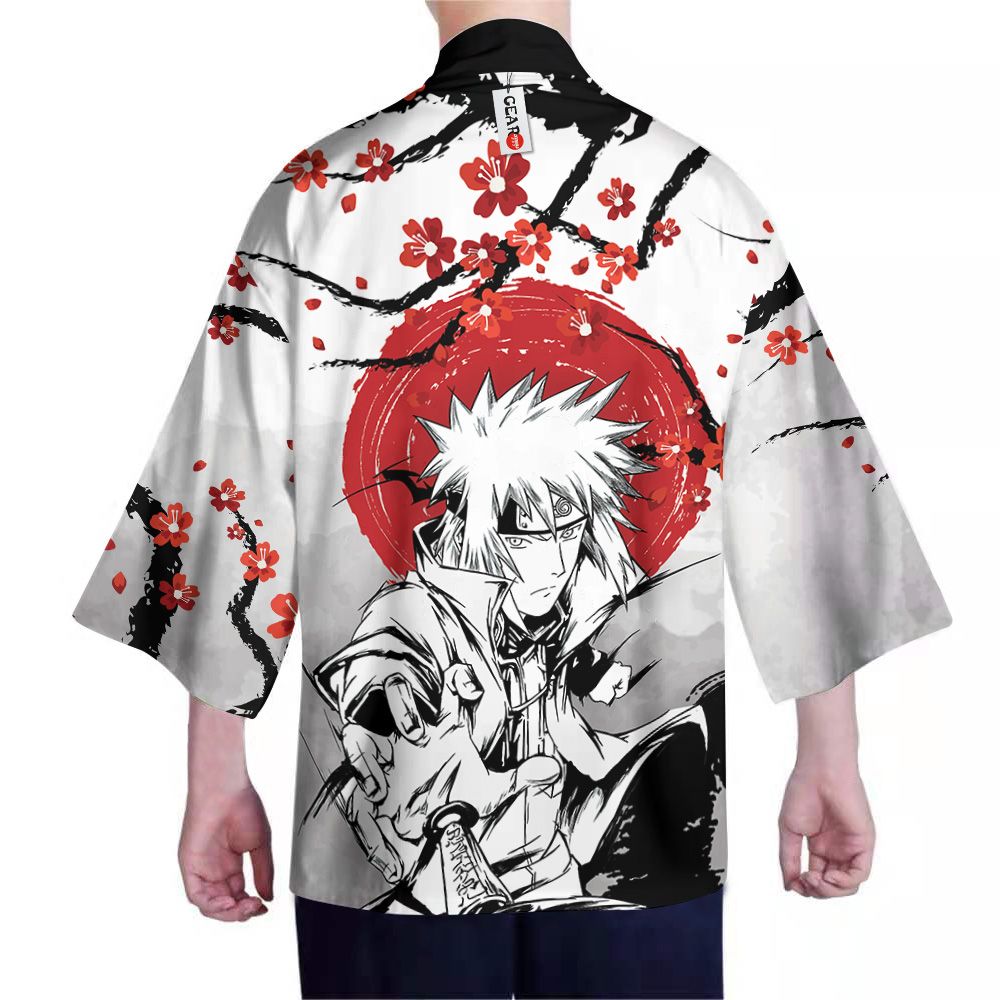 Alternative view of Naruto Kimono - Minato Kimono Custom Cherry Blossom Clothes Got1308