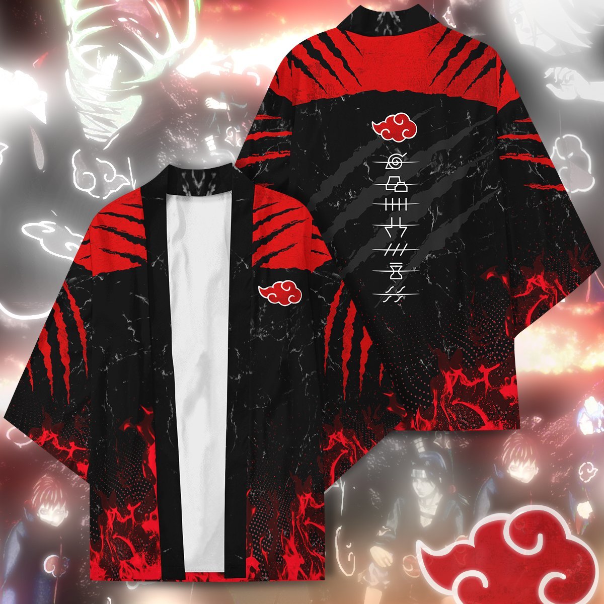 Alternative view of Naruto Kimono - Naruto Akatsuki Pride Kimono Fdm3107