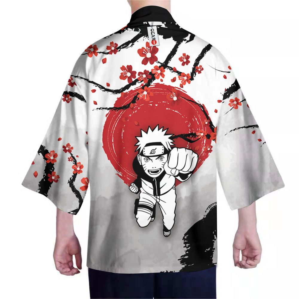 Alternative view of Naruto Kimono - Uzumaki Naruto Kimono Custom Japan Style Clothes Got1308
