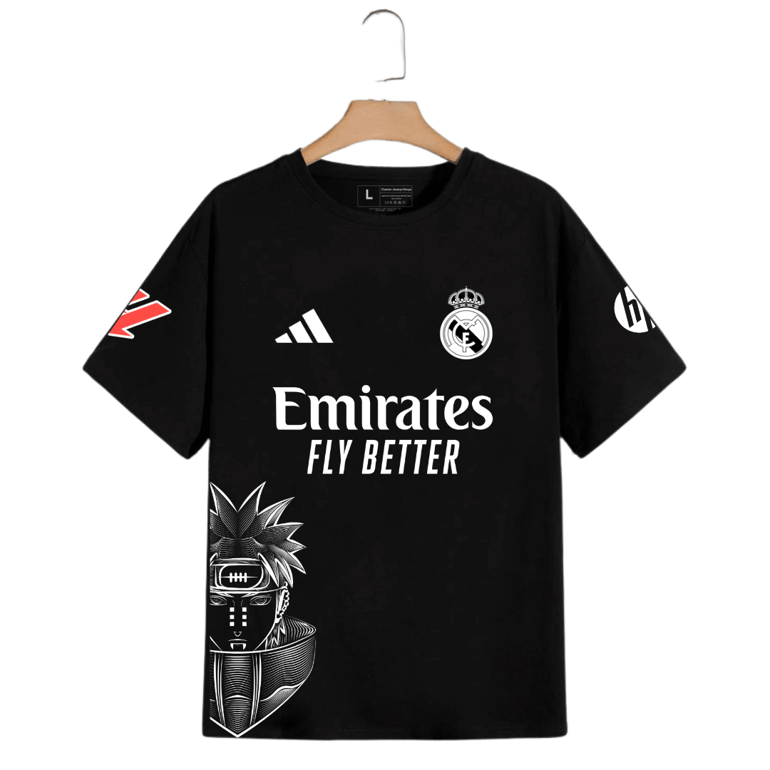 Naruto Pain X Real Madrid Custom Cotton Jersey