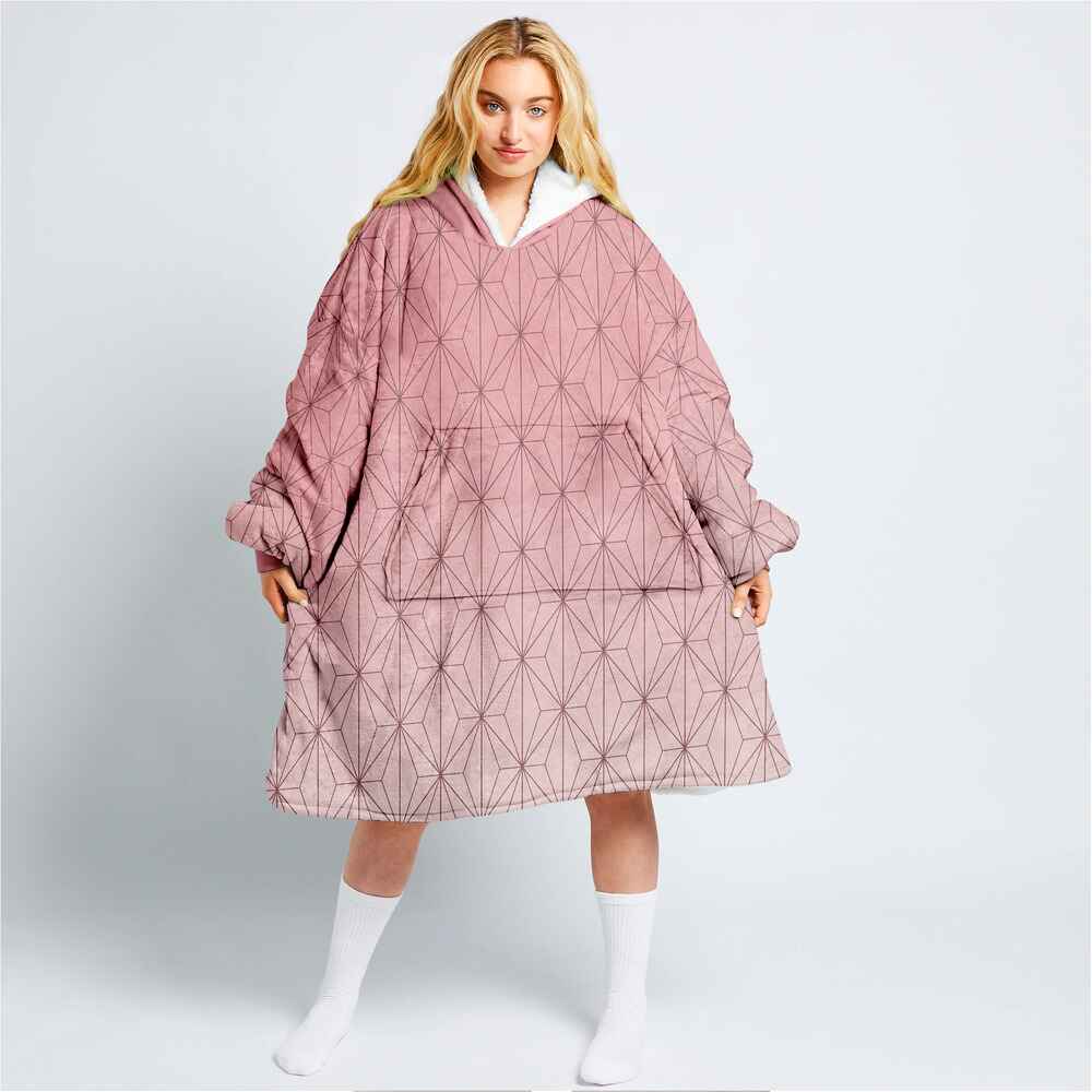 Nez Classic Pattern Blanket Hoodie