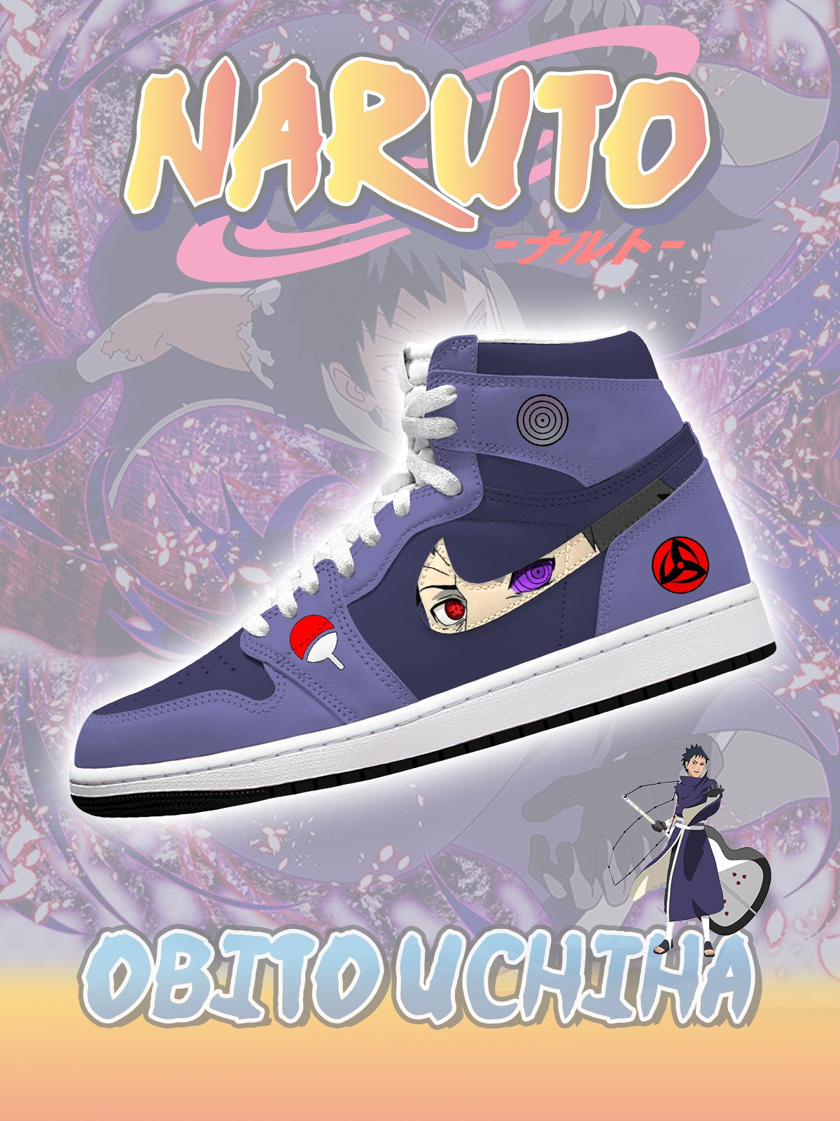 Obito Uchiha V.1 High-Top Custom Sneakers