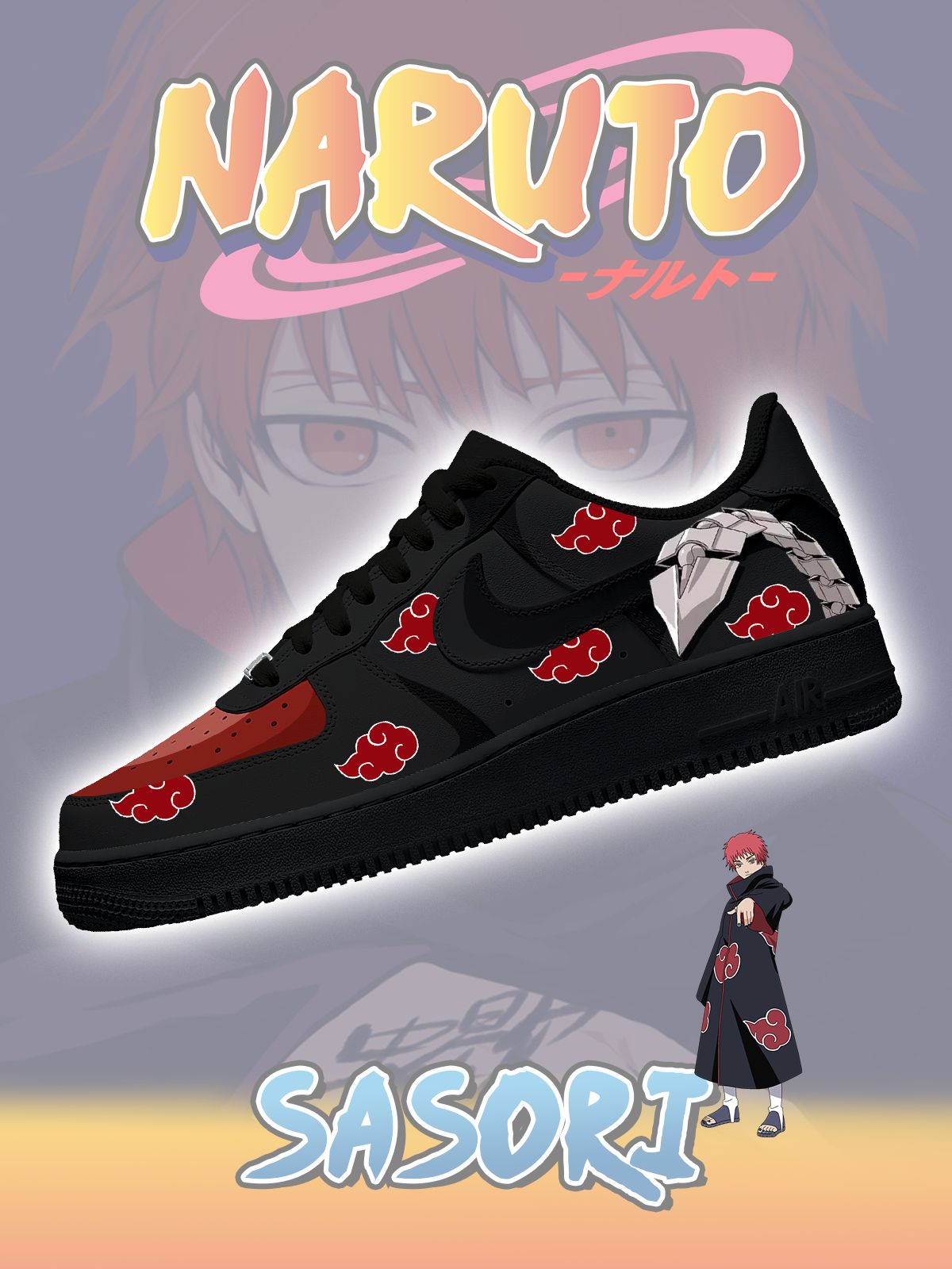 Personalized Akatsuki Sasori No.1 Shoes