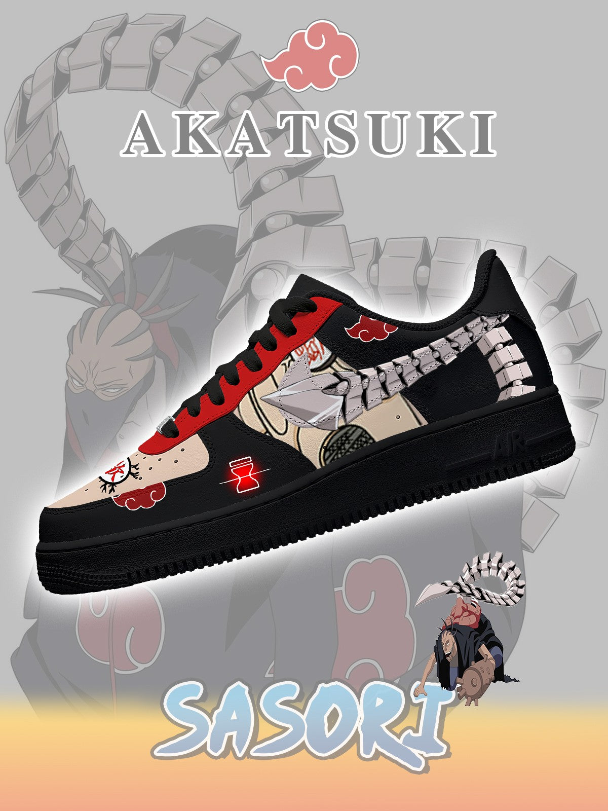 Personalized Akatsuki Sasori No.3 Sneakers
