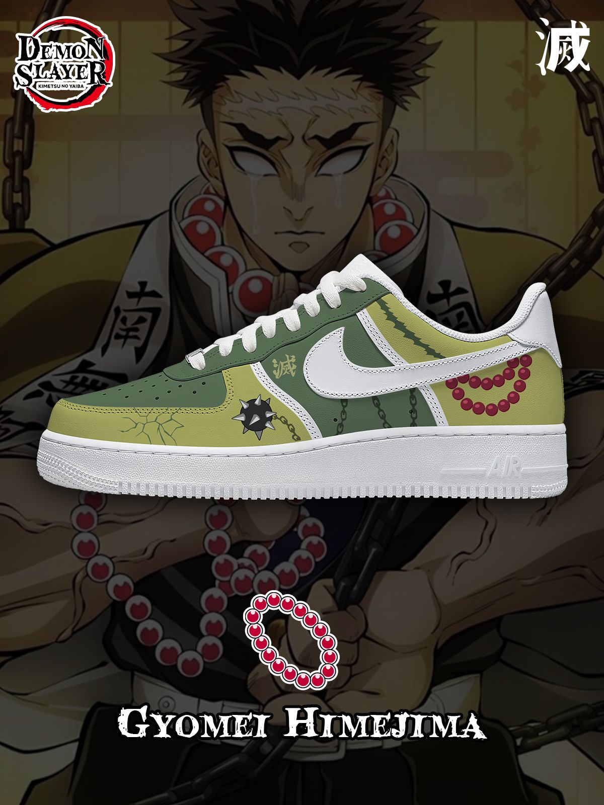Personalized Gyomei Himejima V.1 Sneakers