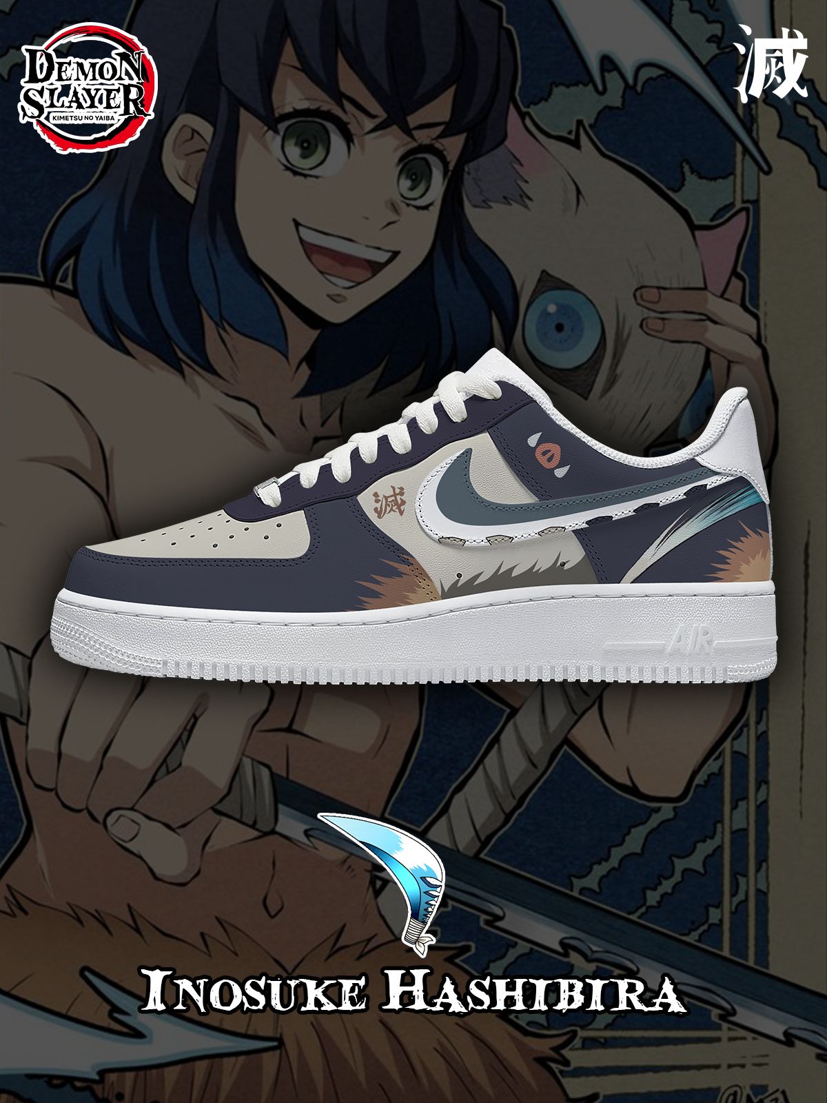Personalized Inosuke Hashibira V.1 Sneakers